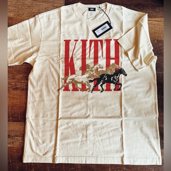 KITH Stampede Vintage Tee • Store Exclusive Restock • Sandrift • 2025 - Picture 1 of 4